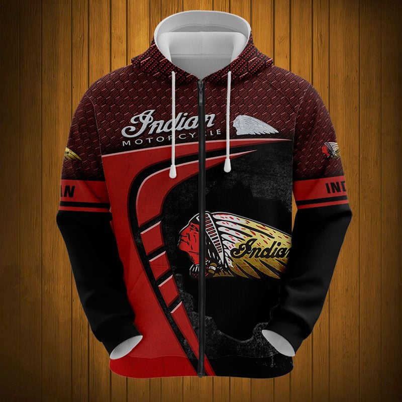 Sportswearmerch Indian Motorcycle Personalized Fashion Zip Hoodie For Fan
