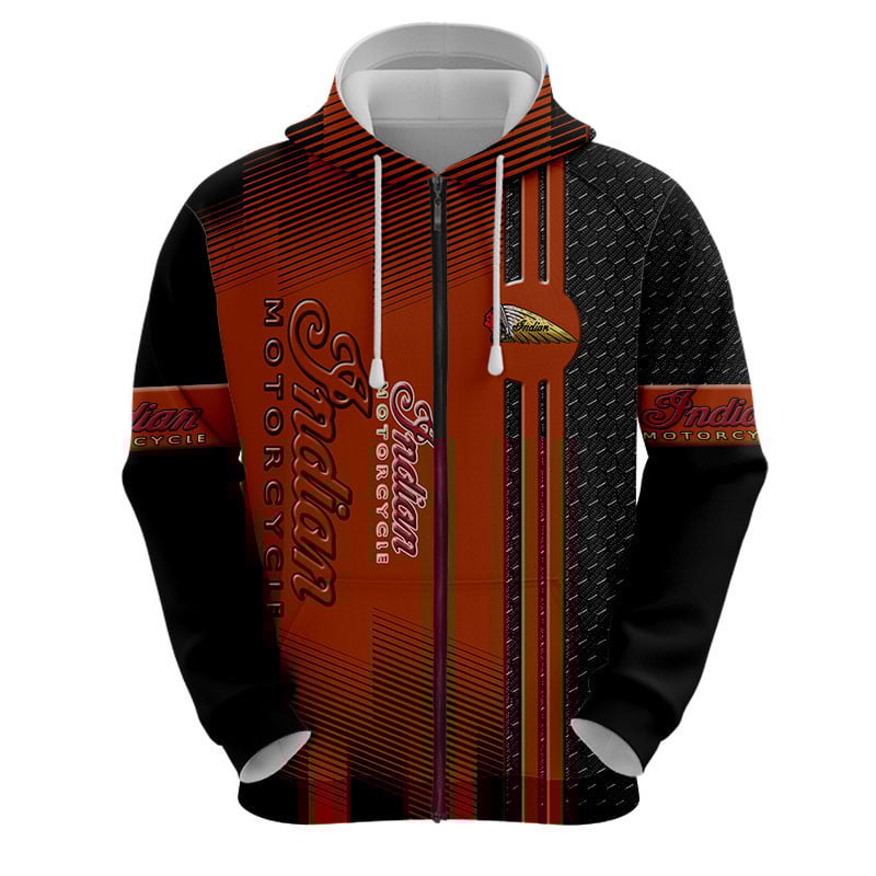 Sportswearmerch Indian Motorcycle Personalized Fashion Zip Hoodie For Fan
