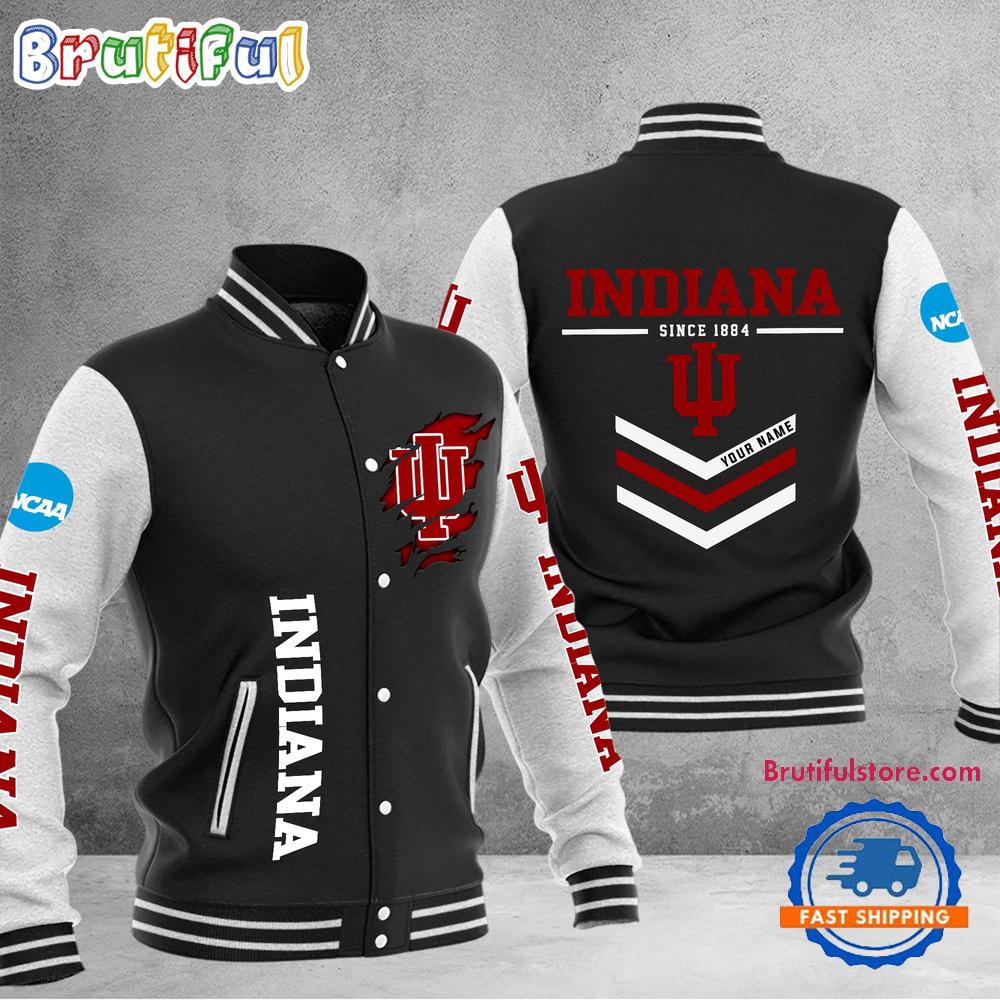 Sportswearmerch Indiana Hoosiers NCAA Personalized Personalized Baseball Jacket For Fan