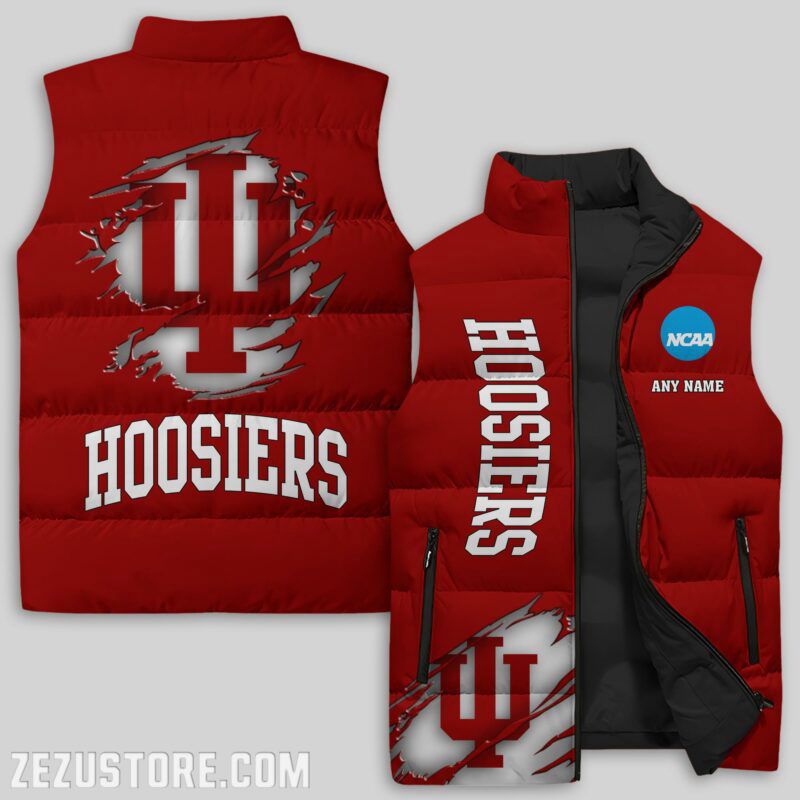 Sportswearmerch Indiana Hoosiers NCAA Sleeveless Puffer Jacket For Fans
