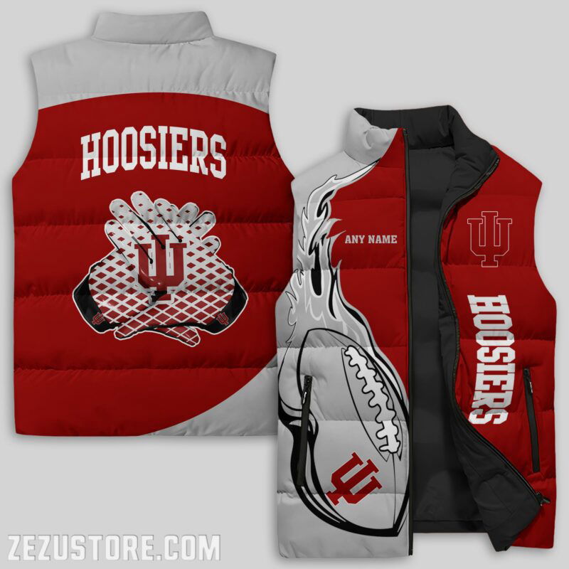 Sportswearmerch Indiana Hoosiers NCAA Sleeveless Puffer Jacket For Fans