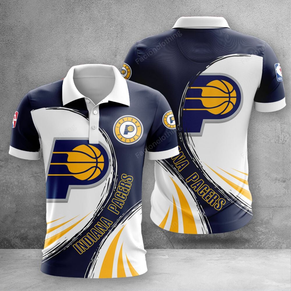 Sportswearmerch Indiana Pacers NBA Personalized Polo Shirt For Fan