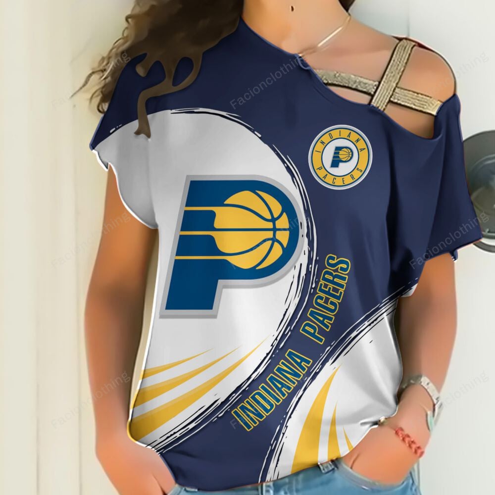 Sportswearmerch Indiana Pacers NBA Personalized Strapless Short Sleeve For Fan