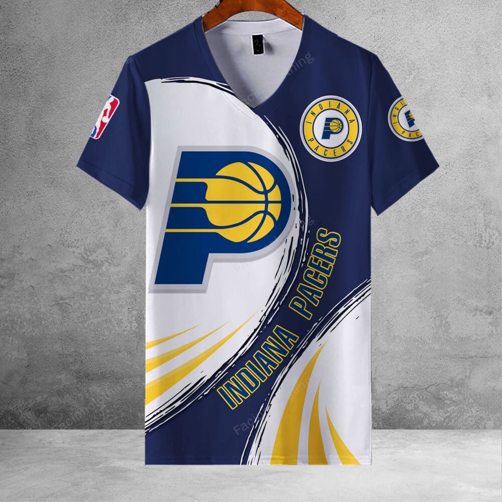Sportswearmerch Indiana Pacers NBA Personalized V-neck Women For Fan