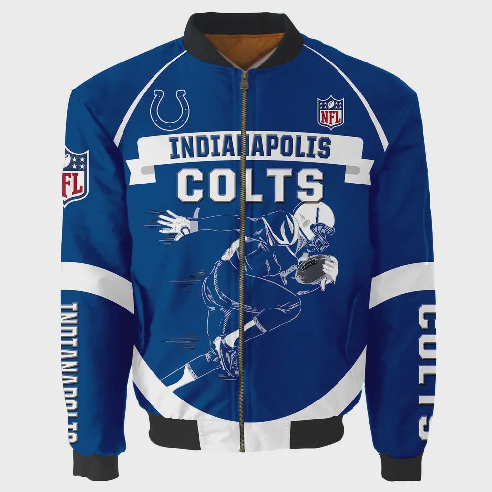 Sportswearmerch Indianapolis Colts NFL Bomber Jacket For Fan