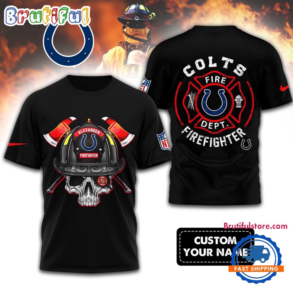 Sportswearmerch Indianapolis Colts NFL Fire Fighter T-Shirt For Fan