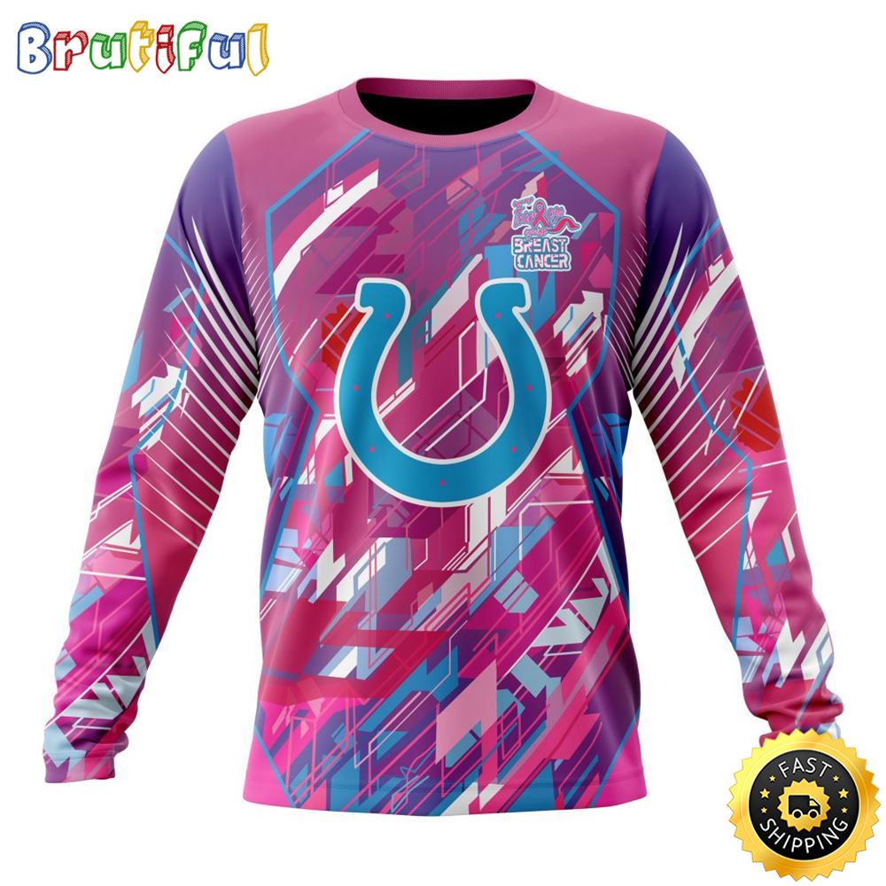 Sportswearmerch Indianapolis Colts NFL For Breast Cancer Survivors Personalized Sweater For Fan
