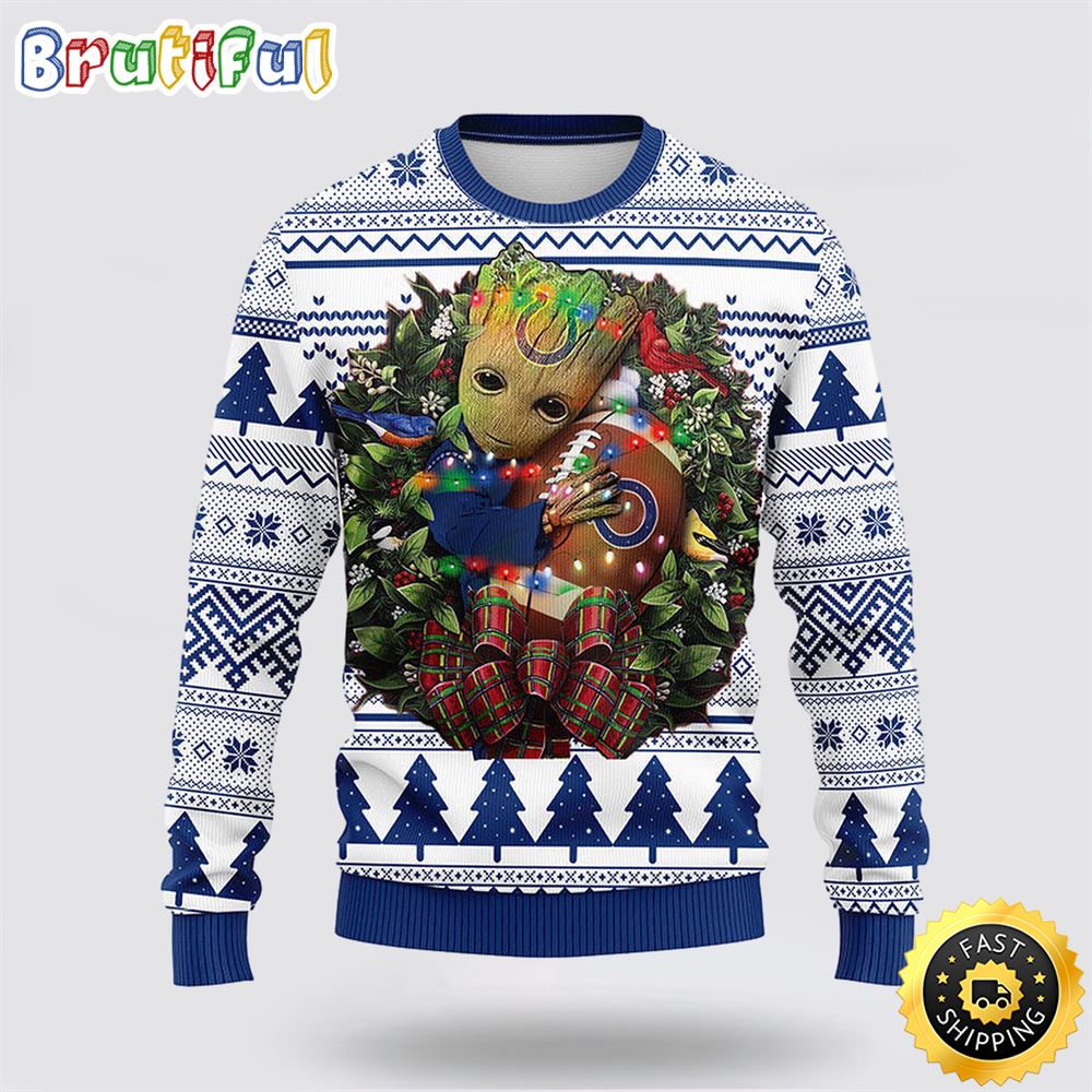 Sportswearmerch Indianapolis Colts NFL Groot Christmas Sweater For Fan