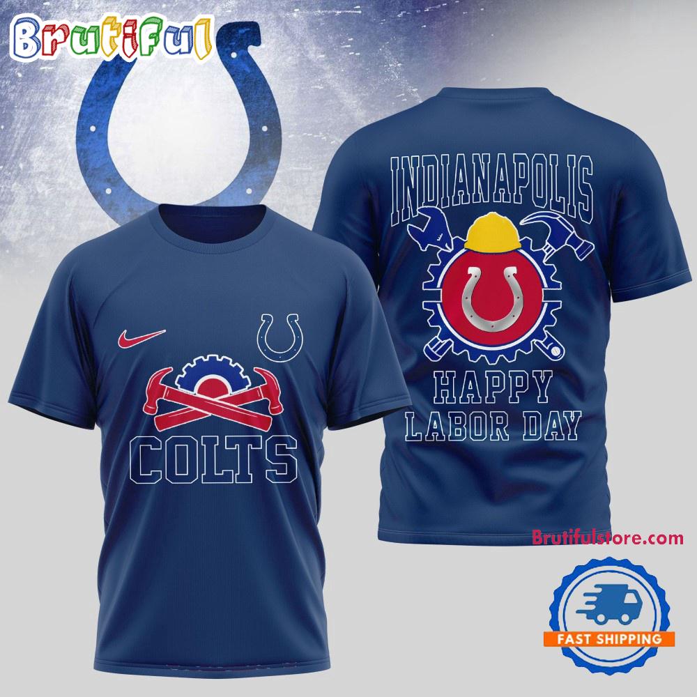 Sportswearmerch Indianapolis Colts NFL Happy Labor Day 2025 Uniesx 3D Shirt For Fan