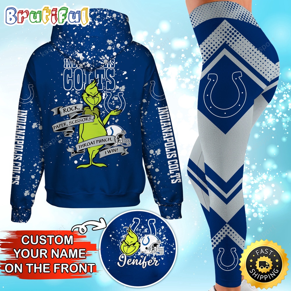 Sportswearmerch Indianapolis Colts NFL Hoodie Leggings The Grinch For Fan