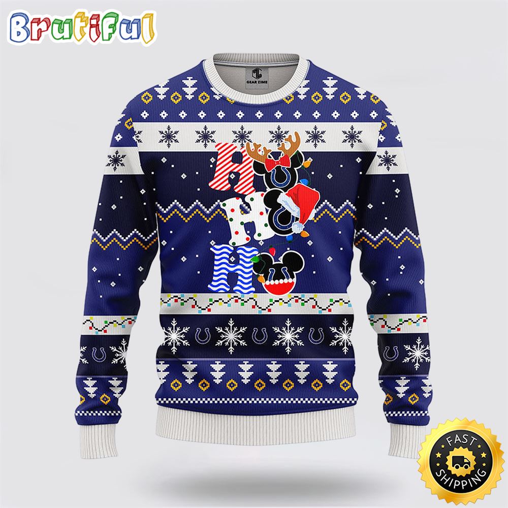 Sportswearmerch Indianapolis Colts NFL Mickey Ugly Christmas Sweater For Fan