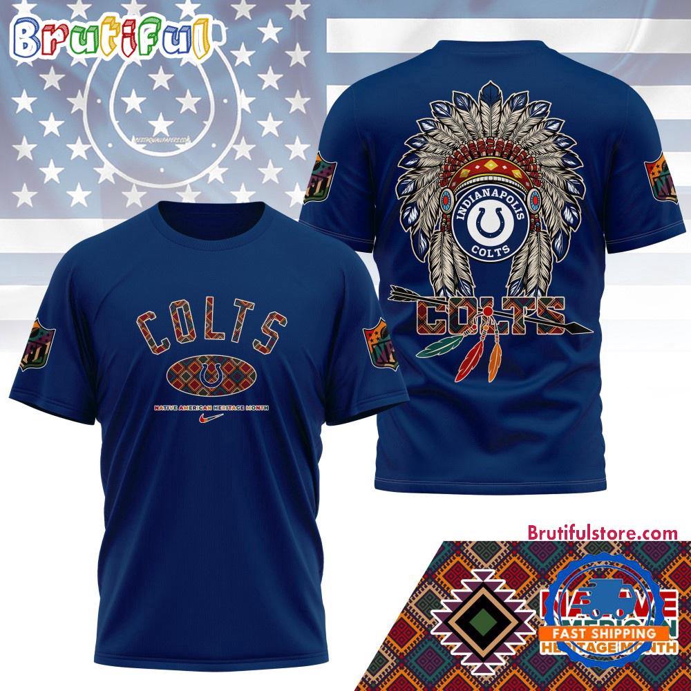 Sportswearmerch Indianapolis Colts NFL Native American Heritage Month 3D Shirt For Fan