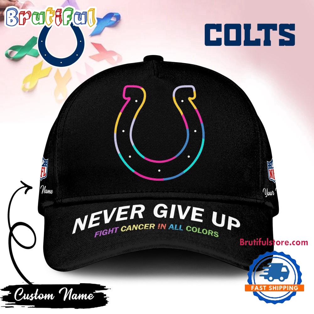 Sportswearmerch Indianapolis Colts NFL Never Give Up Classic Cap For Fan