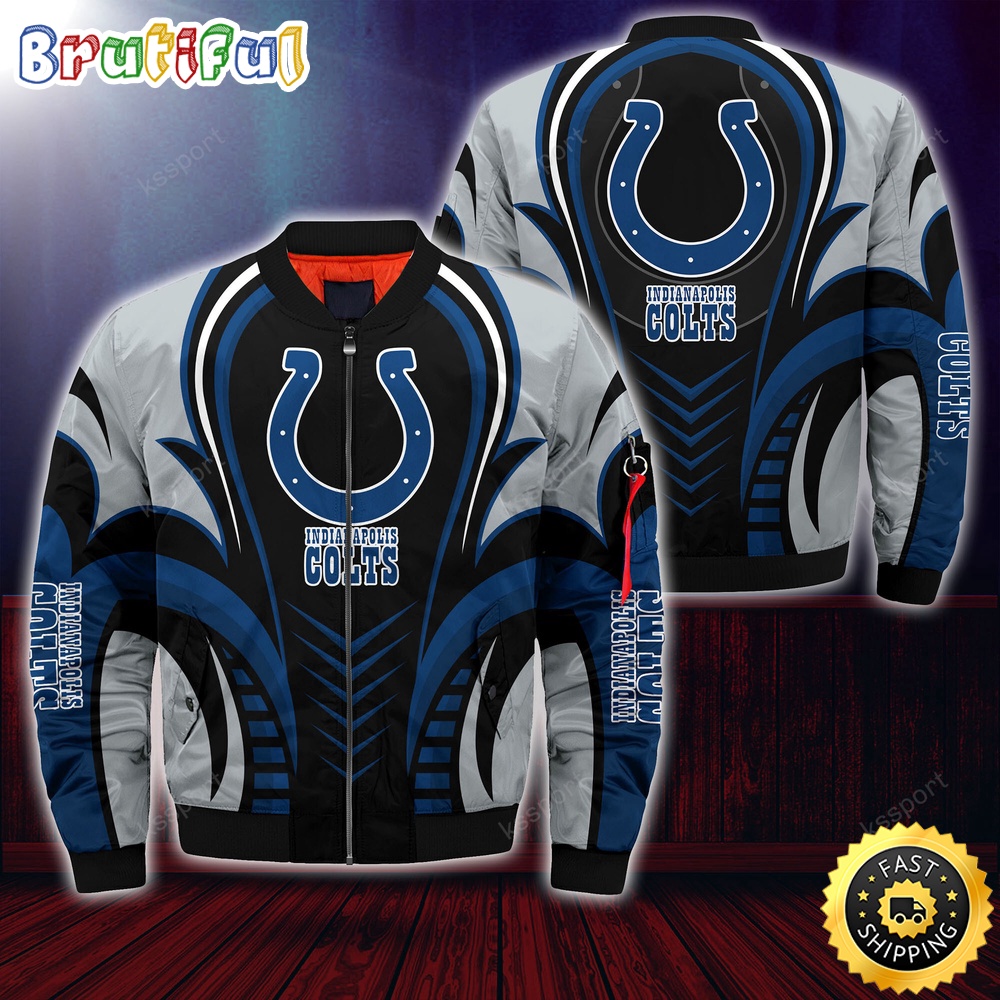 Sportswearmerch Indianapolis Colts NFL Personalized Bomber Jacket For Fan