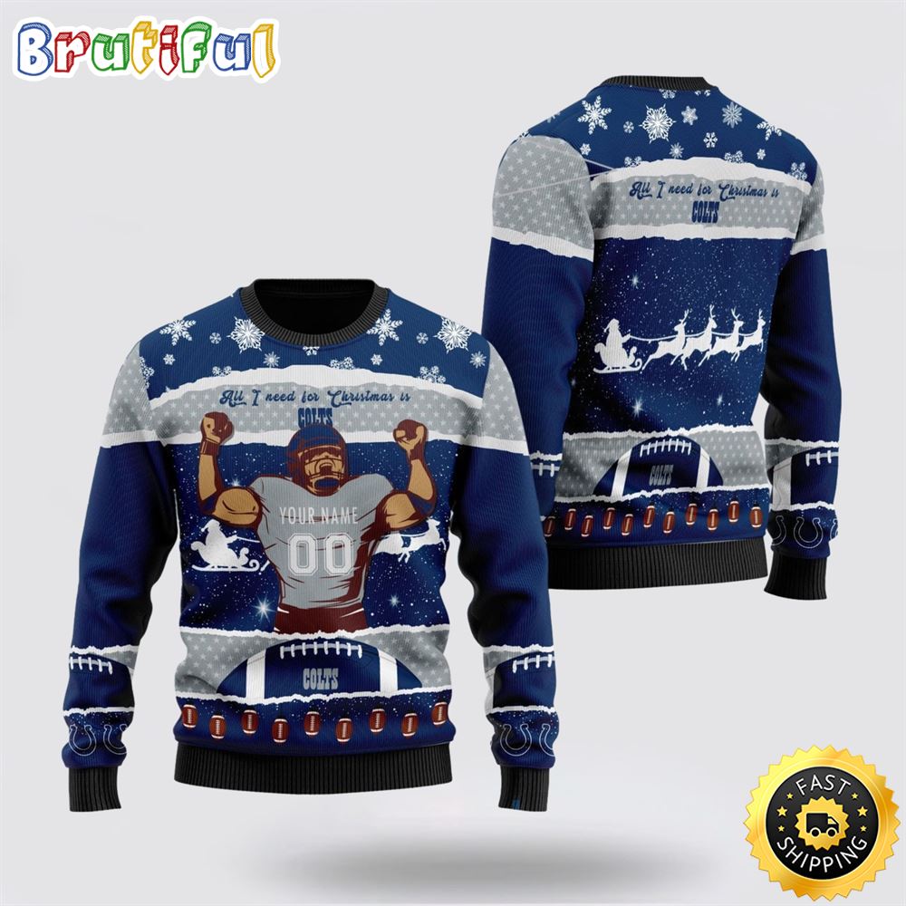 Sportswearmerch Indianapolis Colts NFL Personalized Christmas Sweater For Fan