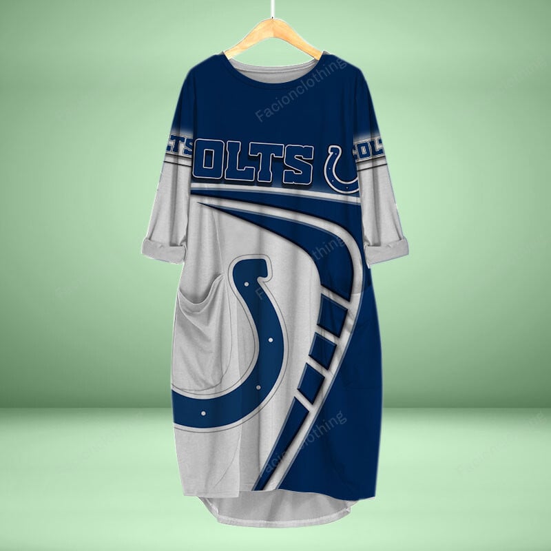 Sportswearmerch Indianapolis Colts NFL Personalized Pocket Dress For Fan