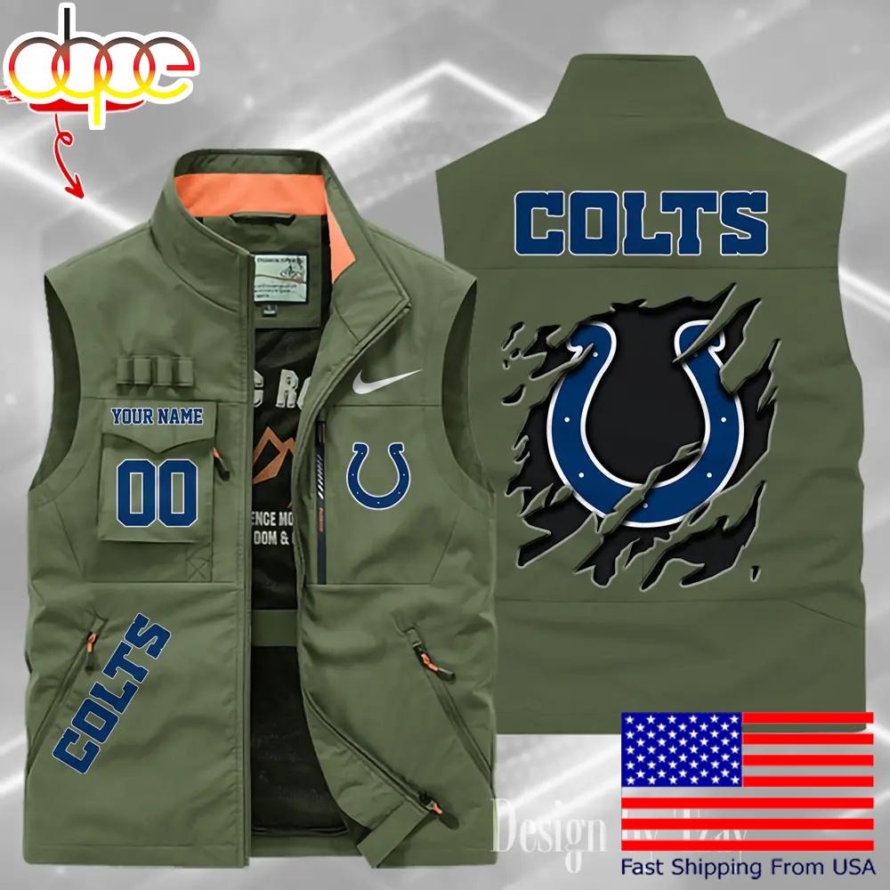 Sportswearmerch Indianapolis Colts NFL Personalized Pocket Vest For Fan