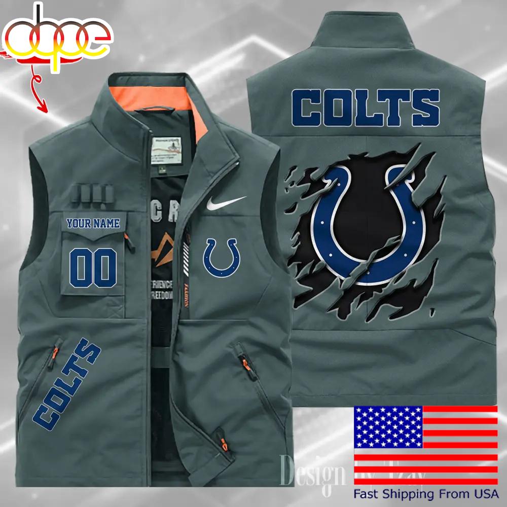 Sportswearmerch Indianapolis Colts NFL Personalized Pocket Vest For Fan