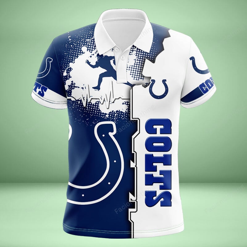 Sportswearmerch Indianapolis Colts NFL Personalized Polo Shirt For Fan