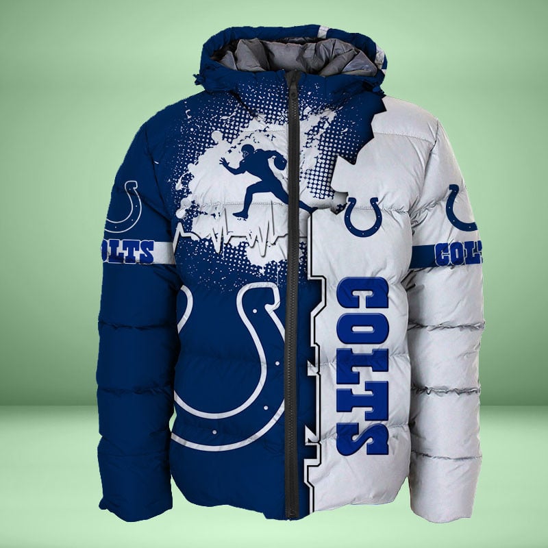 Sportswearmerch Indianapolis Colts NFL Personalized Puffer Jacket For Fan