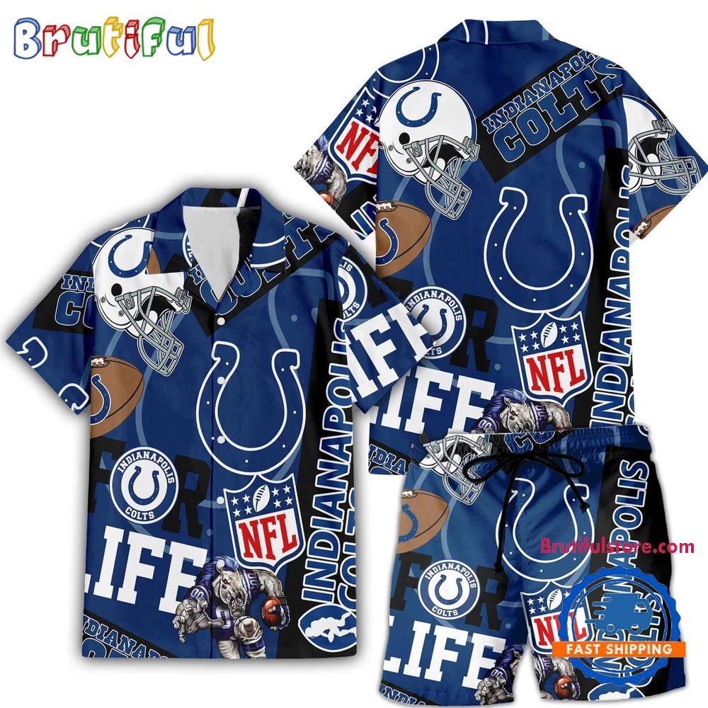 Sportswearmerch Indianapolis Colts NFL Personalized Set Short Set For Fan