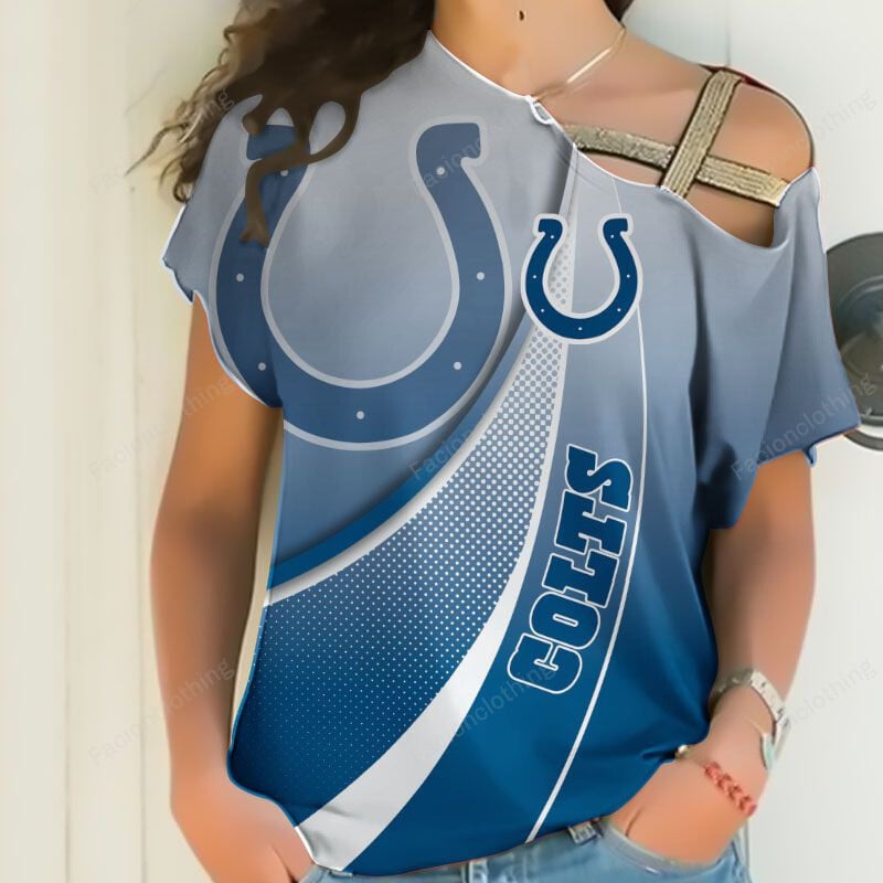 Sportswearmerch Indianapolis Colts NFL Personalized Strapless Short Sleeve For Fan