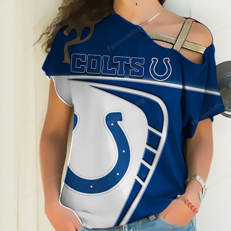 Sportswearmerch Indianapolis Colts NFL Personalized Strapless Sleeve Short For Fan