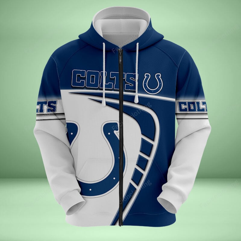 Sportswearmerch Indianapolis Colts NFL Personalized Zip Hoodie For Fan