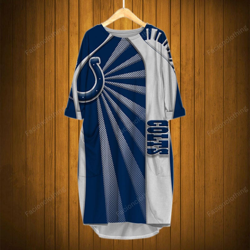 Sportswearmerch Indianapolis Colts NFL Pocket Dress Personalized For Fan