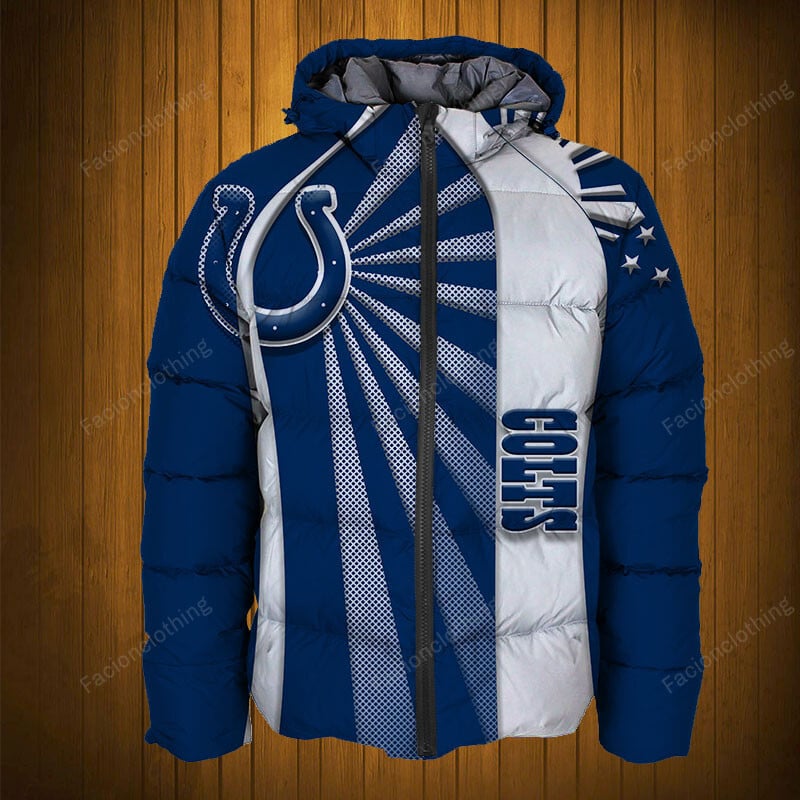 Sportswearmerch Indianapolis Colts NFL Puffer Jacket Personalized For Fan