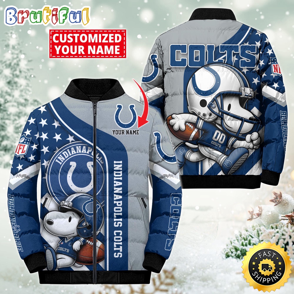 Sportswearmerch Indianapolis Colts NFL Snooby Puffer Jacket For Fan