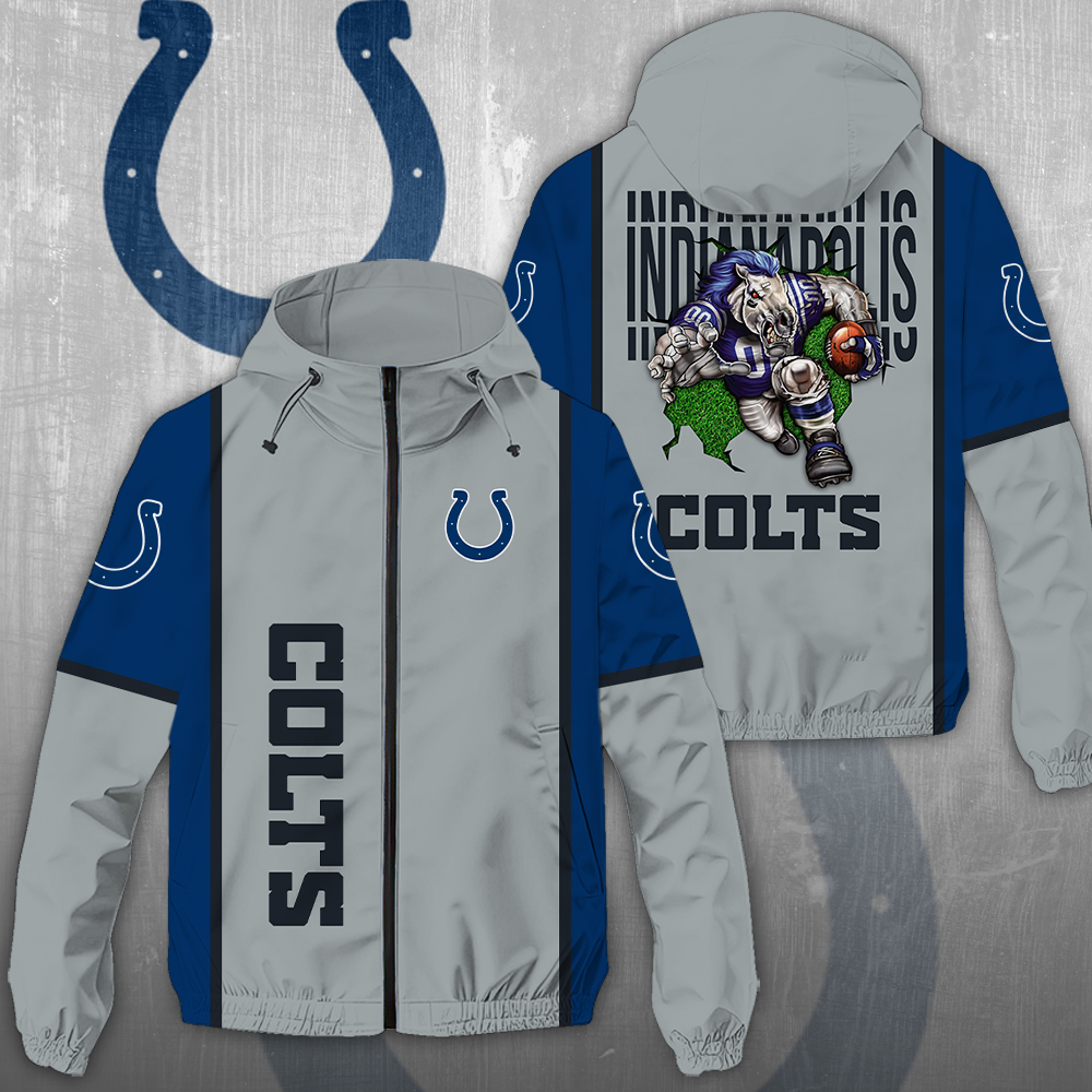 Sportswearmerch Indianapolis Colts NFL Windbreaker Jacket For Fan