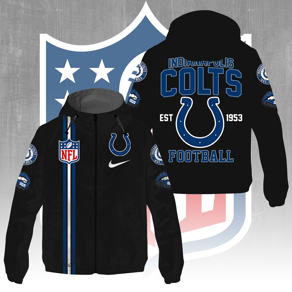 Sportswearmerch Indianapolis Colts NFL Windbreaker Jacket For Fan