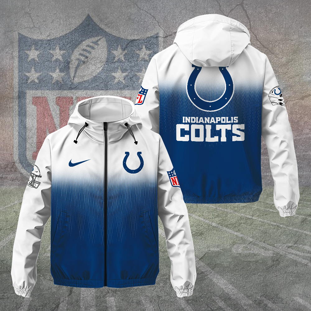 Sportswearmerch Indianapolis Colts NFL Windbreaker Jacket For Fan