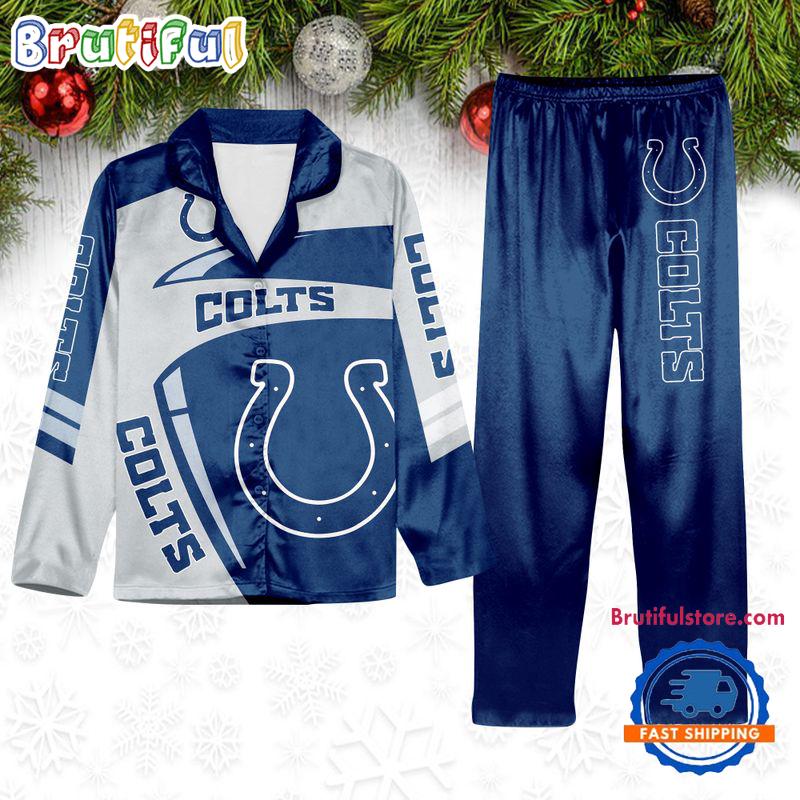 Sportswearmerch Indianapolis Colts NFL Winter Season Personalized Pajamas Set For Fan