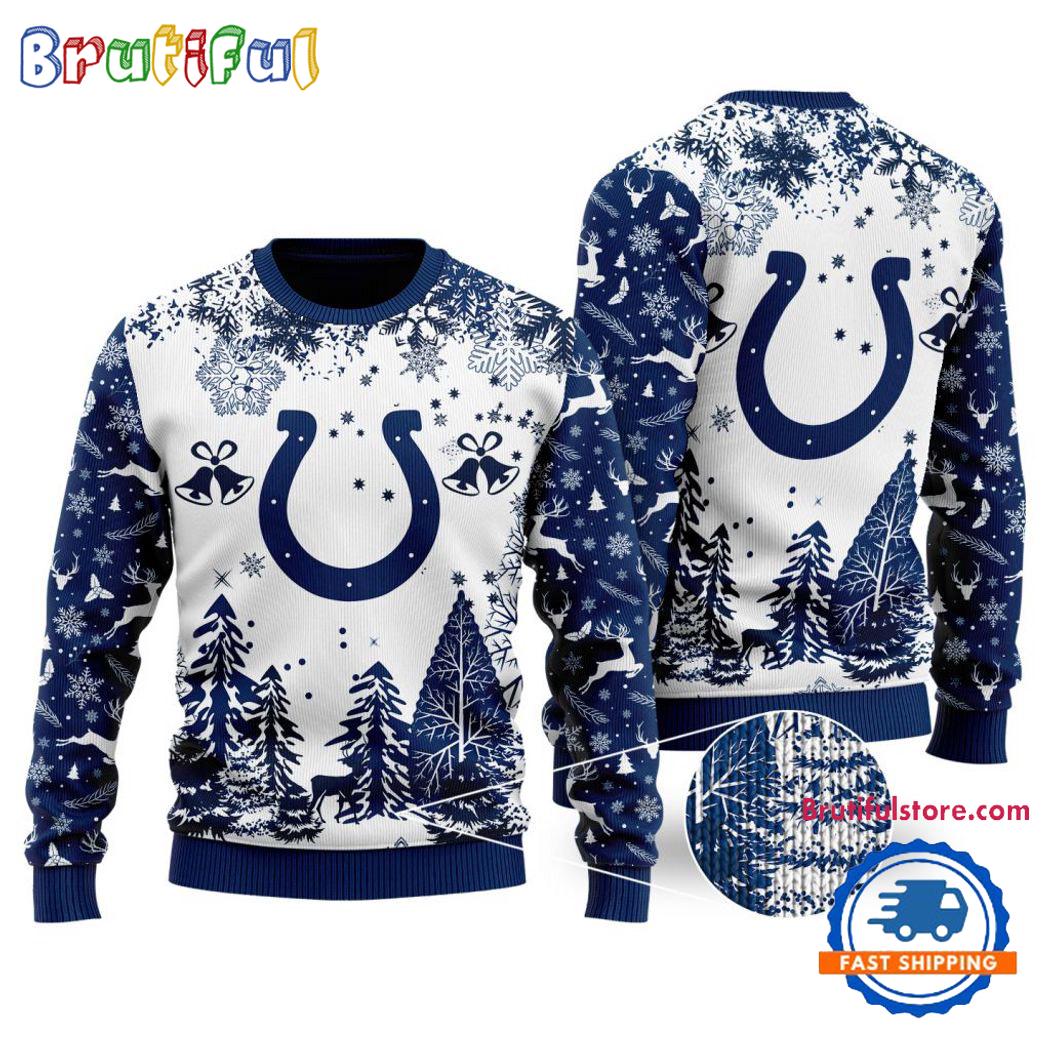 Sportswearmerch Indianapolis Colts NFL Xmas Tree Christmas Sweater For Fan