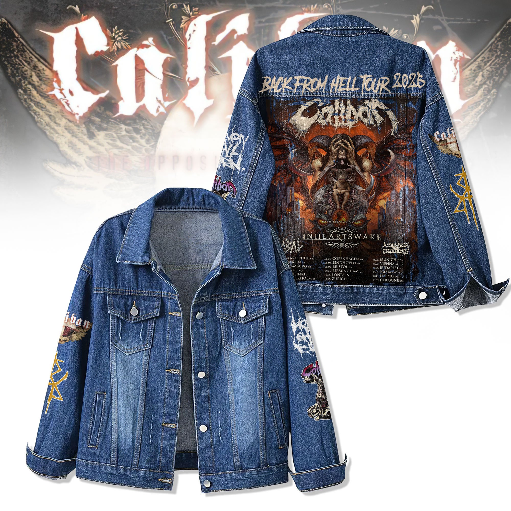 Sportswearmerch Inheartawake Denim Jacket Gift For Fans