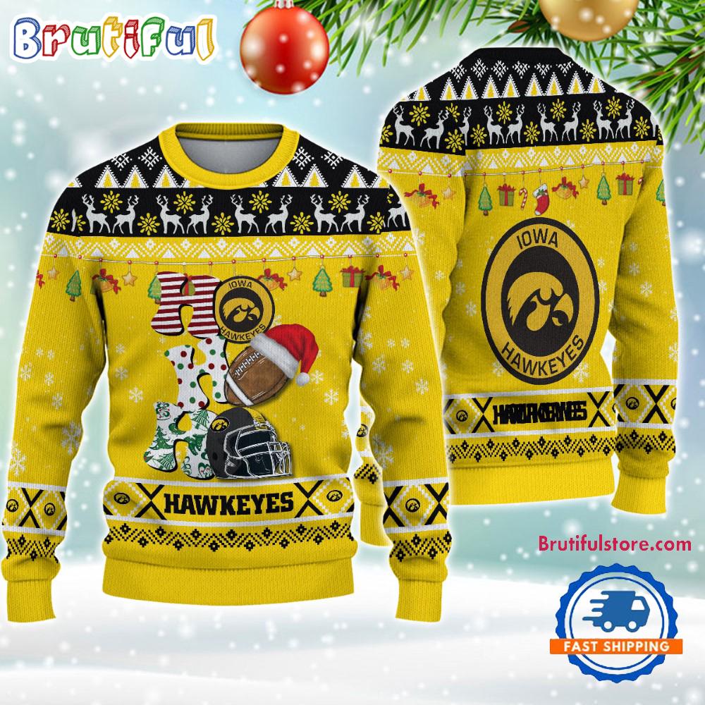 Sportswearmerch Iowa Hawkeyes NCAA Personalized Christmas Sweater For Fan