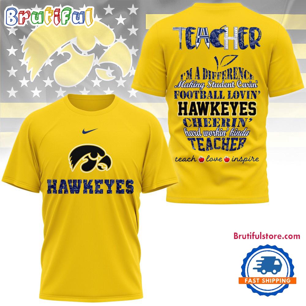 Sportswearmerch Iowa Hawkeyes NCAA Teacher Pride T-Shirt For Fan
