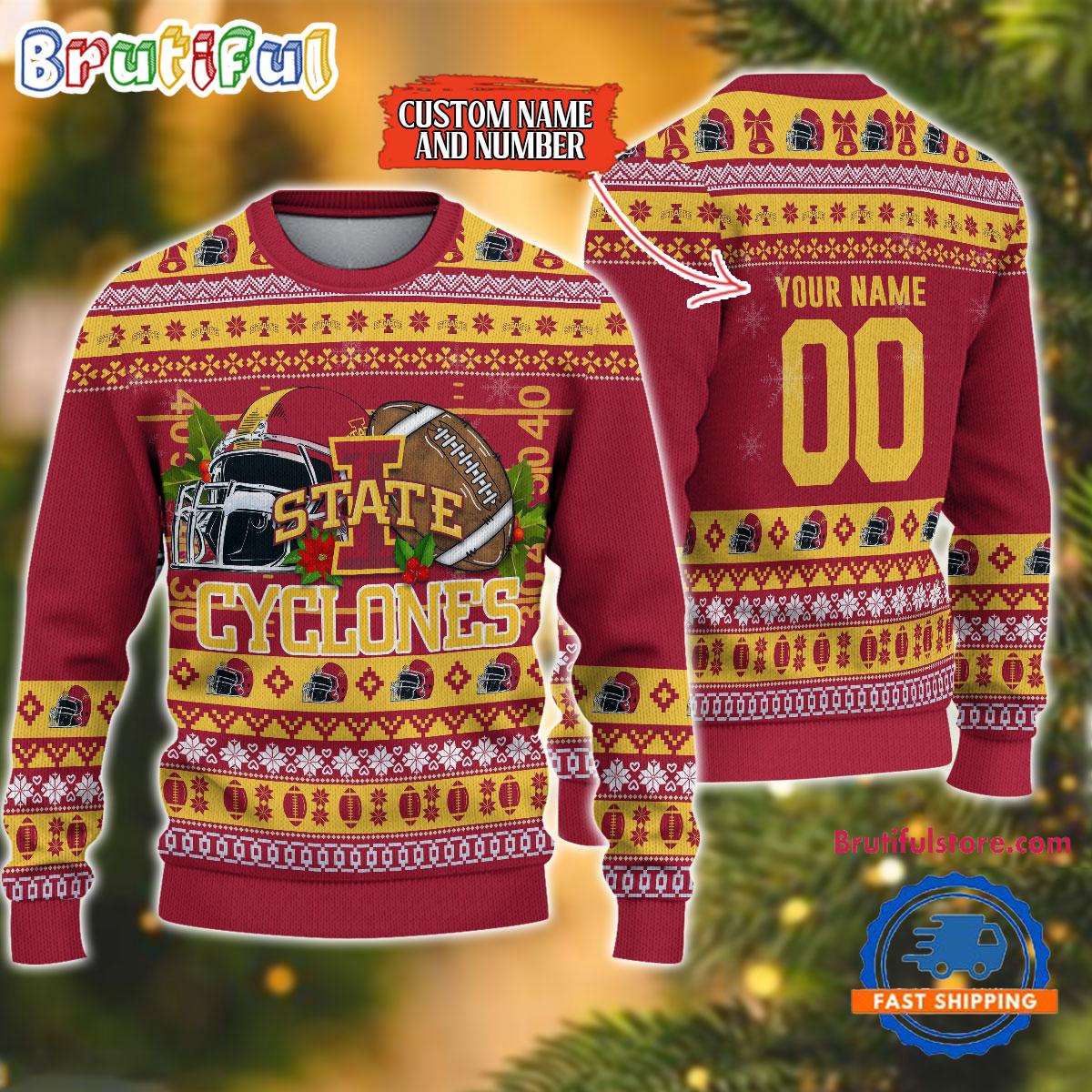Sportswearmerch Iowa State Cyclones NCAA Christmas Sweater For Fan