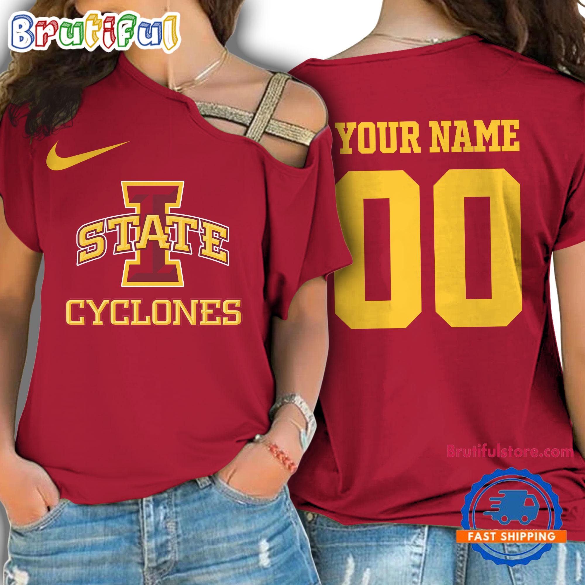 Sportswearmerch Iowa State Cyclones NCAA Strapless Sleeve Short For Fan