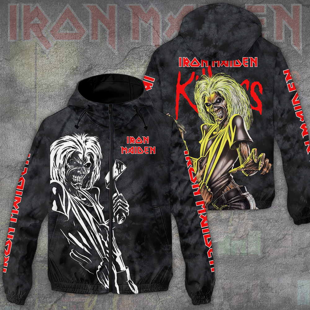 Sportswearmerch Iron Maiden Music Windbreaker Jacket For Fan