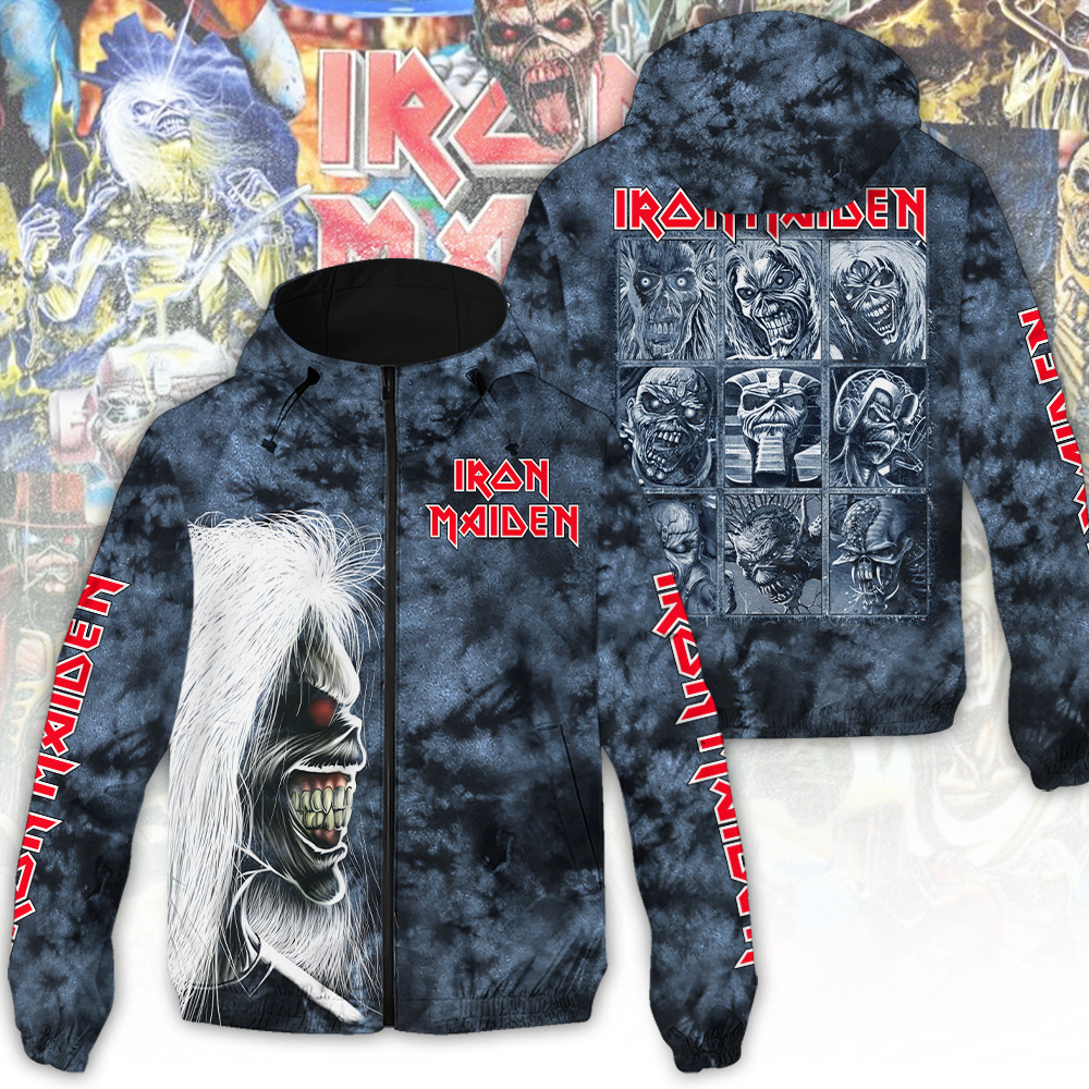 Sportswearmerch Iron Maiden Music Windbreaker Jacket For Fan