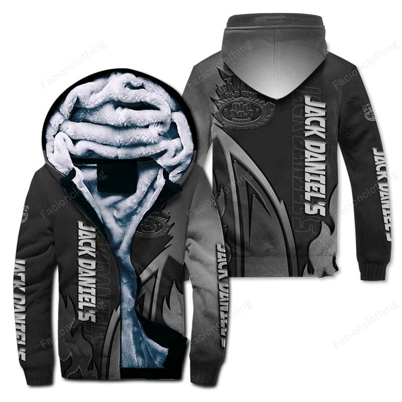 Sportswearmerch Jack Daniel's Personalized Zip Hoodie Velvet Hoodie For Fan