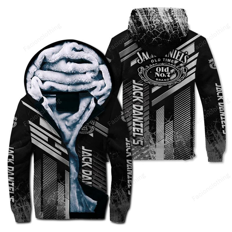 Sportswearmerch Jack Daniel's Personalized Zip Hoodie Velvet Hoodie For Fan