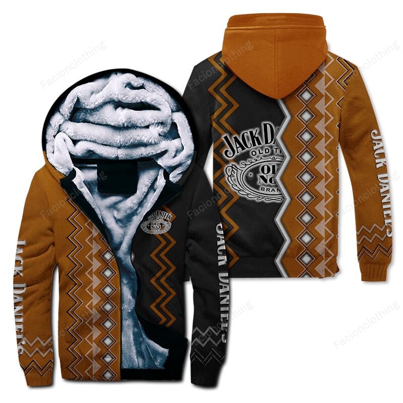 Sportswearmerch Jack Daniel's Personalized Zip Hoodie Velvet Hoodie For Fan