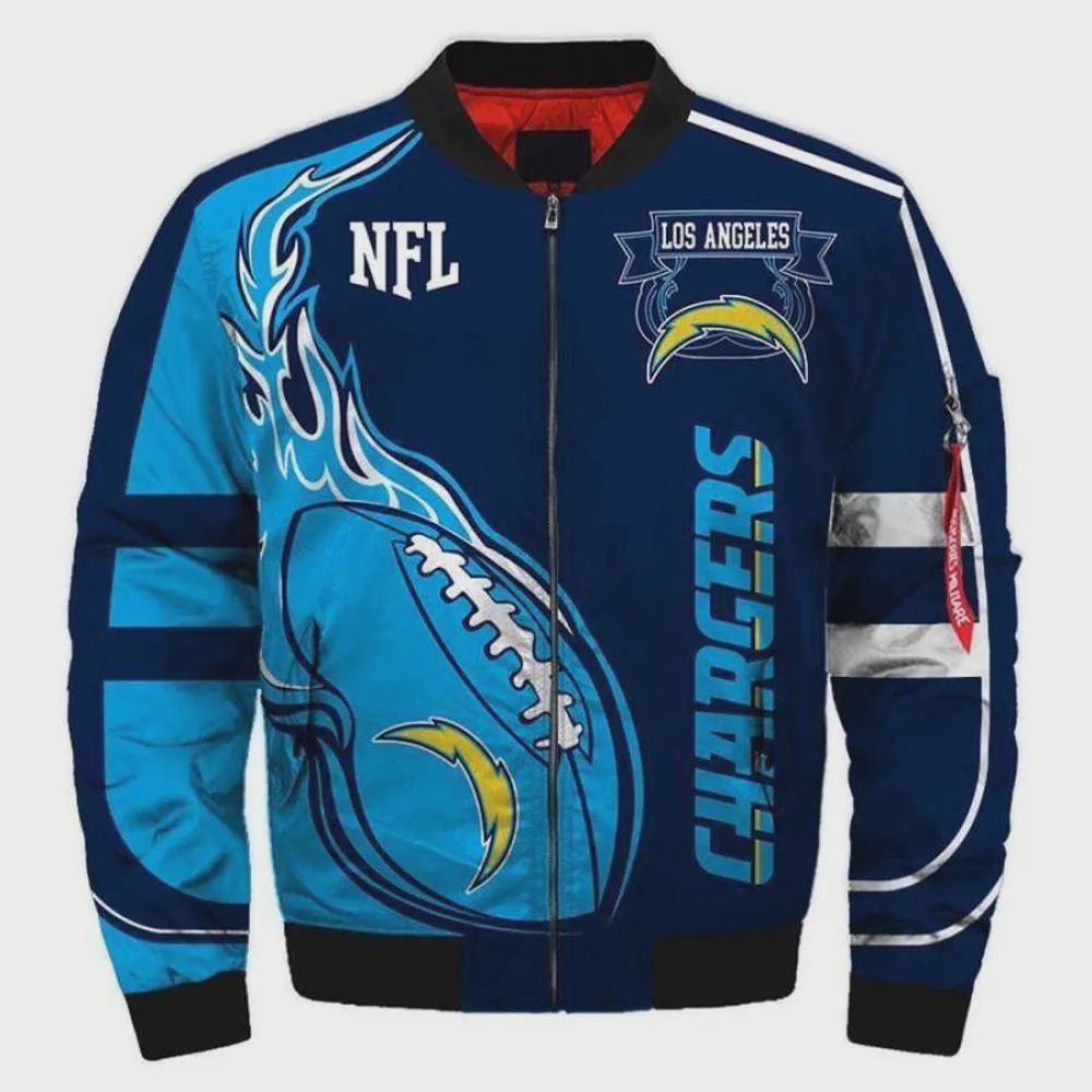 Sportswearmerch Jacket x Los Angeles Chargers NFL Bomber Jacket For Fan