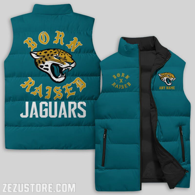 Sportswearmerch Jacksonville Jacksonville Jaguars NFL s NFL Sleeveless Puffer Jacket For Fans