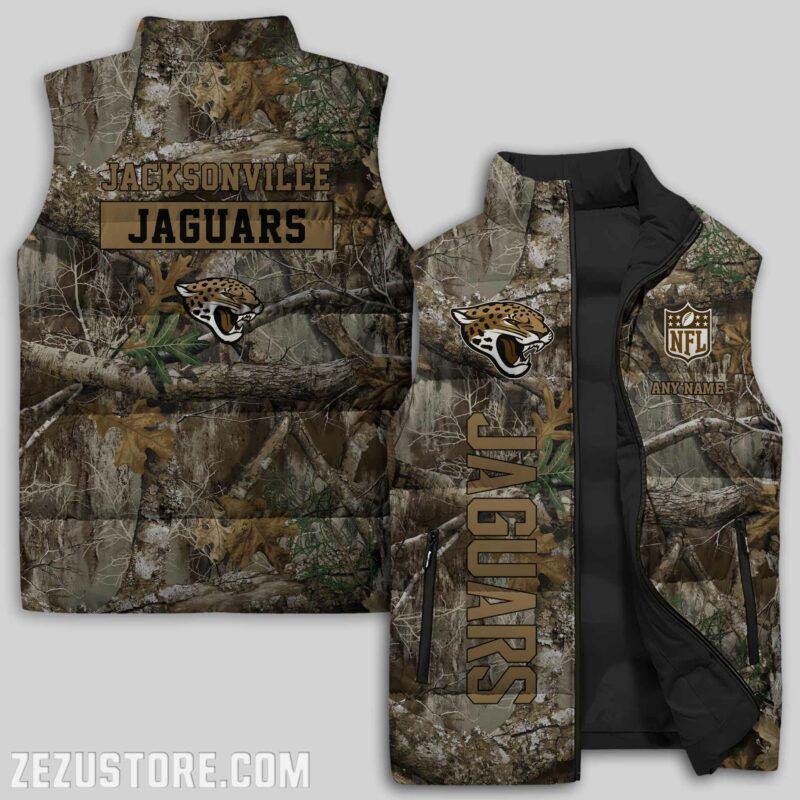 Sportswearmerch Jacksonville Jacksonville Jaguars NFL s NFL Sleeveless Puffer Jacket For Fans