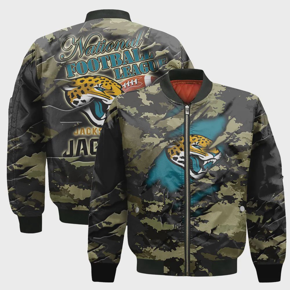 Sportswearmerch Jacksonville Jaguars NFL Bomber Jacket For Fan